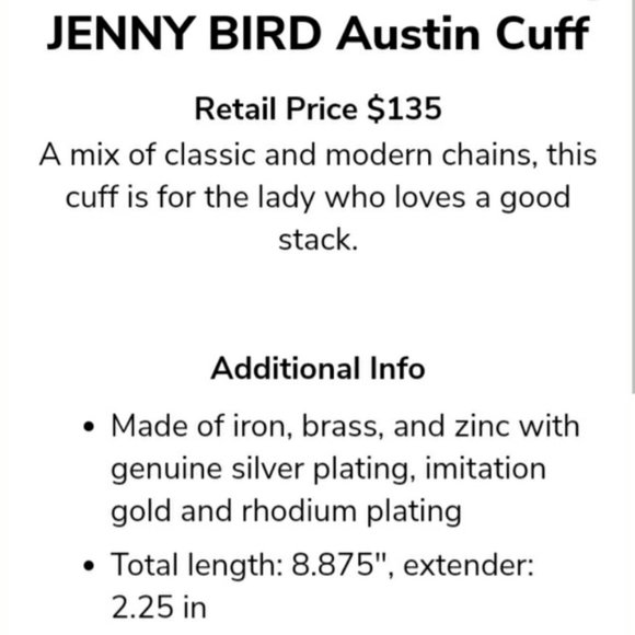 Jenny Bird Austin Cuff Bracelet - Picture 7 of 7
